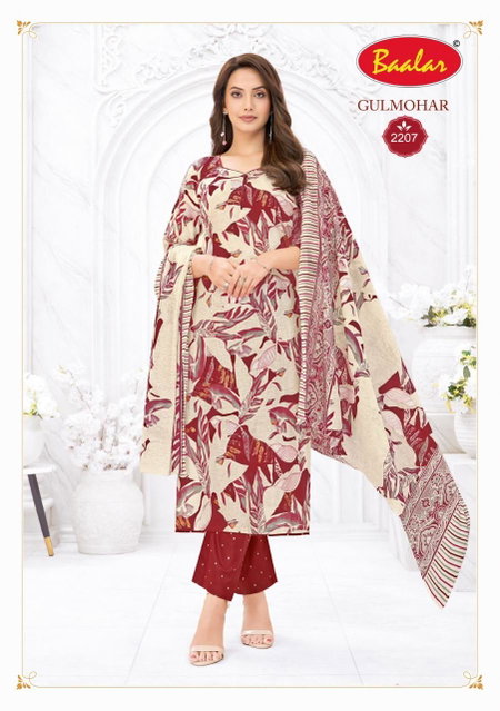 Gulmohar Vol 2 By Baalar Cotton Surat Kurti With Bottom Dupatta Wholesale Market